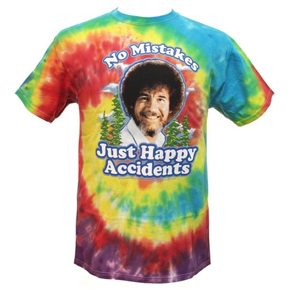 Bob Ross Y2K no mistakes just happy little accidents